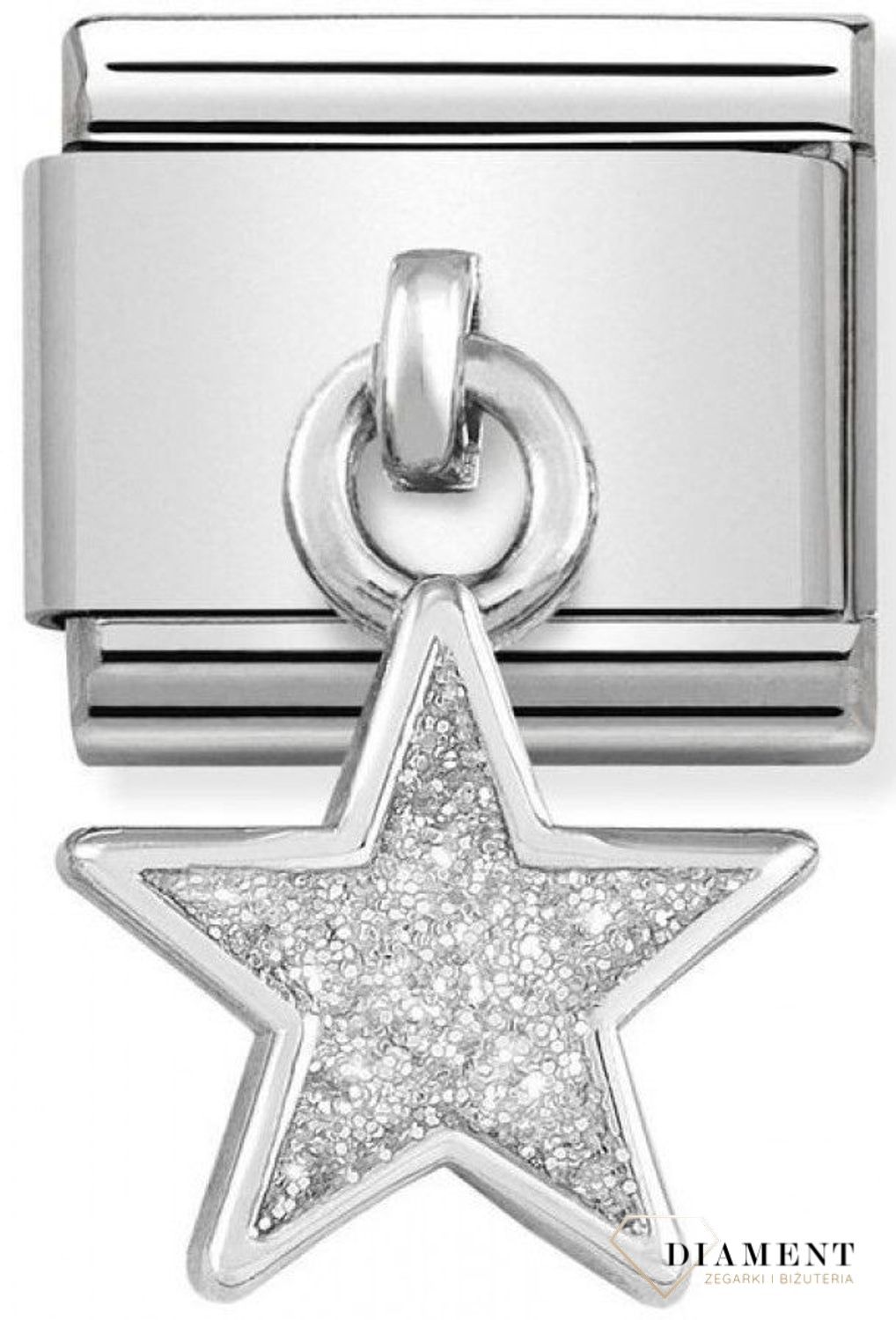 Nomination Link 925 zawieszka srebro 'Brokatowa gwiazdka' 331805 02 biżuteria nomination nomination zawieszki nomination baza.jpg